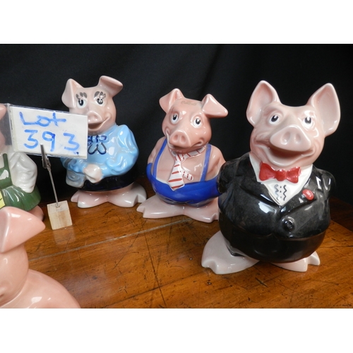 393 - Two Sets of Natwest Piggy Banks by Wade