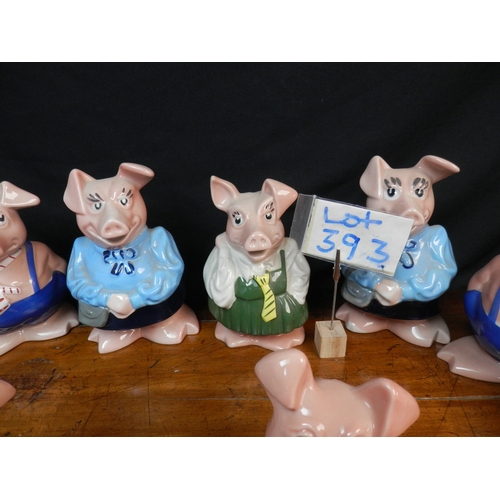 393 - Two Sets of Natwest Piggy Banks by Wade