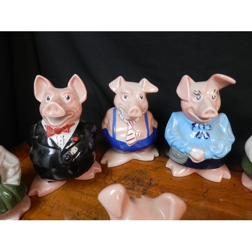 393 - Two Sets of Natwest Piggy Banks by Wade