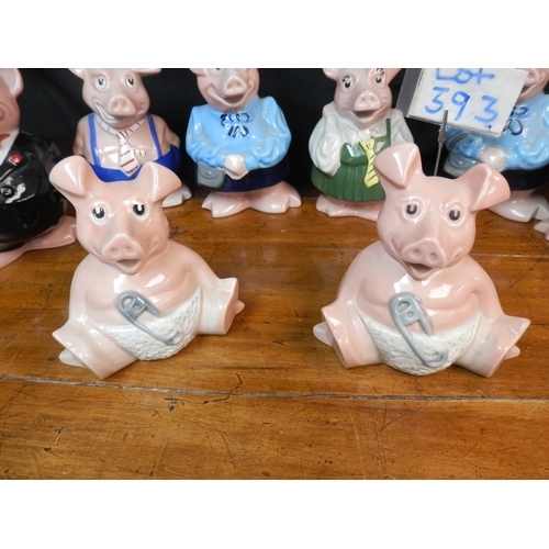 393 - Two Sets of Natwest Piggy Banks by Wade