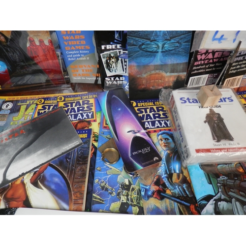 417 - Collection of Star Wars Comics, Magazines, Postcards etc