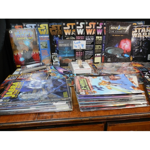 417 - Collection of Star Wars Comics, Magazines, Postcards etc