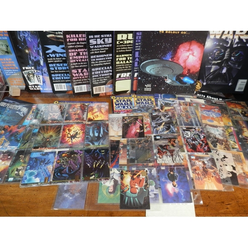 417 - Collection of Star Wars Comics, Magazines, Postcards etc