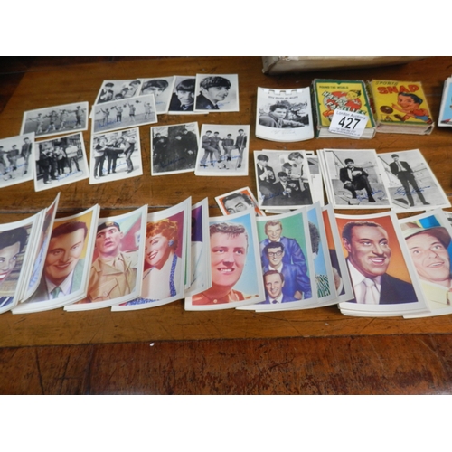 427 - Good Collection of Cigarette Cards and other Collectors Cards including The Beatles, A & BC Football... 