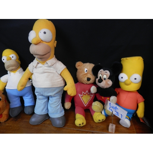 431 - Collection of The Simpsons Plushes and others