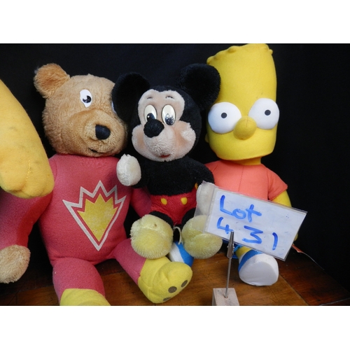 431 - Collection of The Simpsons Plushes and others