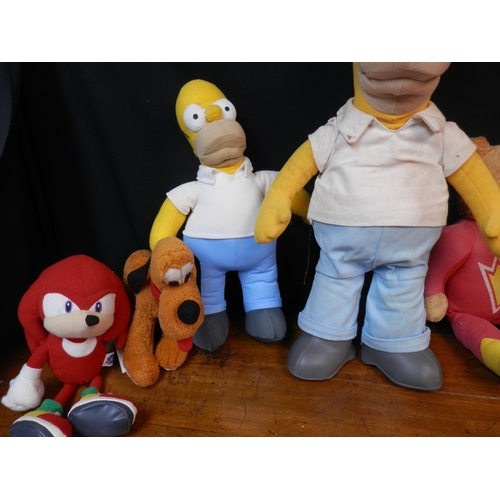 431 - Collection of The Simpsons Plushes and others