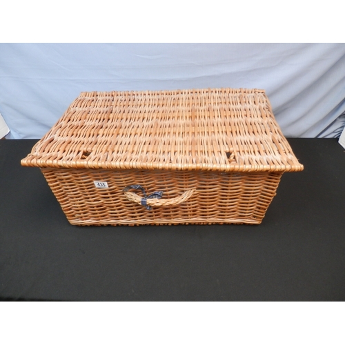 435 - Wicker Picnic Hamper 62x42x29cm