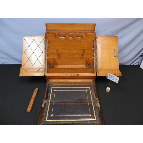 445 - Antique Oak Stationary Cabinet