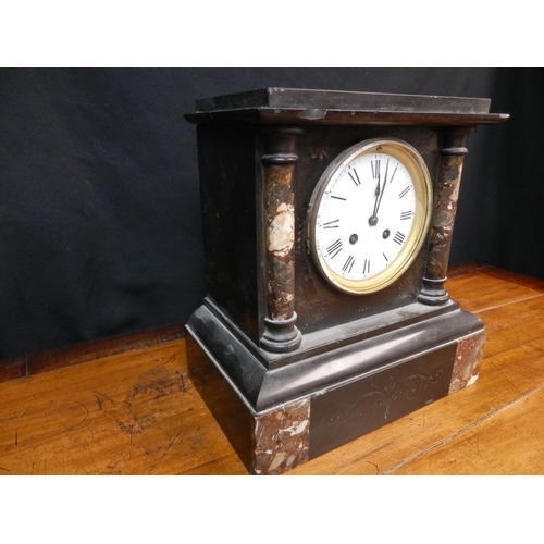 450 - Large French Slate Mantel Clock