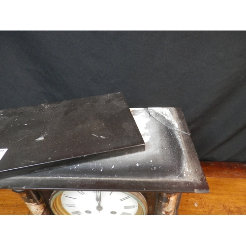 450 - Large French Slate Mantel Clock