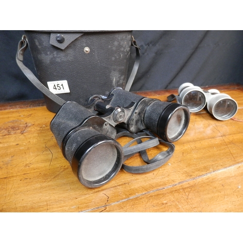 451 - Pair of Panorama Field Binoculars and another Pair of Binoculars