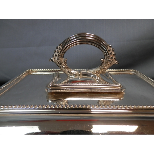 464 - Set of Italian Silver Plated Coasters and a Silver Plated Entree Dish