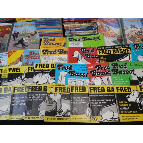 503 - Collection of Newspaper Cartoon Books to include Fred Basset, Oor Wullie and others