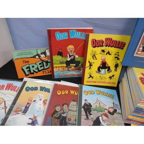 503 - Collection of Newspaper Cartoon Books to include Fred Basset, Oor Wullie and others