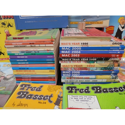 503 - Collection of Newspaper Cartoon Books to include Fred Basset, Oor Wullie and others