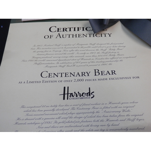 504 - Steiff Harrods Centenary Bear Limited Edition in Box