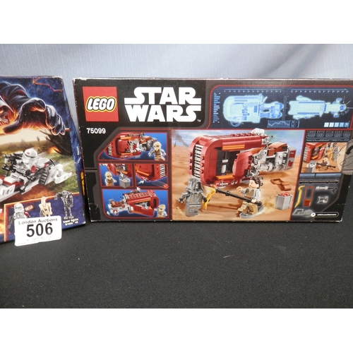 506 - 3x LEGO Sets to include Two Star Wars & One City all New in Sealed Boxes