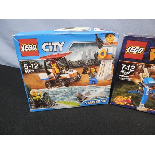 506 - 3x LEGO Sets to include Two Star Wars & One City all New in Sealed Boxes