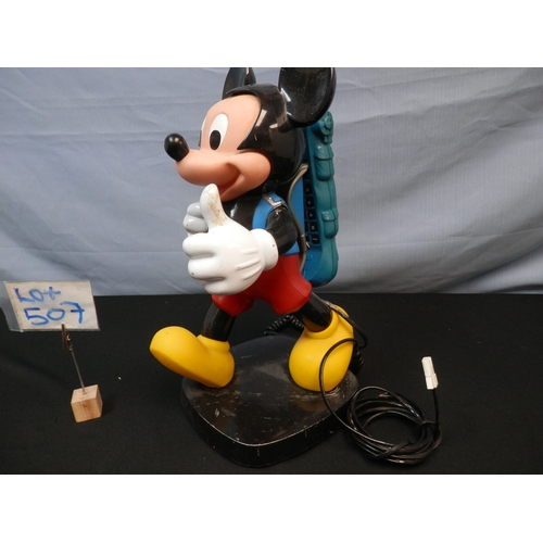 507 - Mickey Mouse with Backpack Phone by Tyco