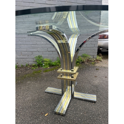 662 - 1970s Banci Glass Top Dining Table