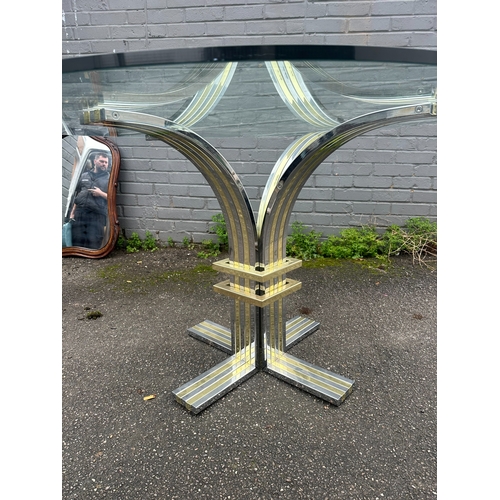 662 - 1970s Banci Glass Top Dining Table