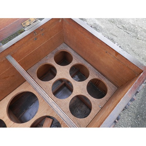 642 - 19th Century French Carved Hardwood Wine Cooler Chest