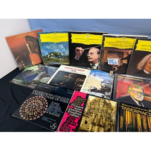 586 - Vinyl Records: A Good Collection of Classical to include Deutsche Grammophon (Mostly Stereo) also in... 