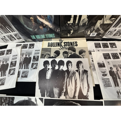 590 - Vinyl Records: Collection of The Rolling Stone Albums including The Rolling Stones Story Boxset