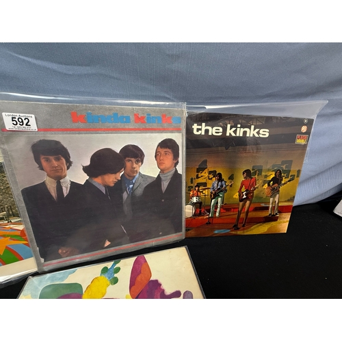 592 - Vinyl Records; The Kinks, A Collection of Albums