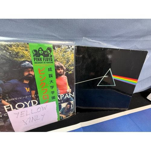 593 - Vinyl Records: Pink Floyd, including Incident At Hakone On Yellow Vinyl, Dark Side of the Moon & Wis... 