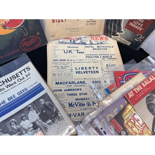 599 - Mixed Ephemera Lot to include Sheet Music, Hendlers Ice Cream Picaninny Freeze Ice Cream Advertising... 