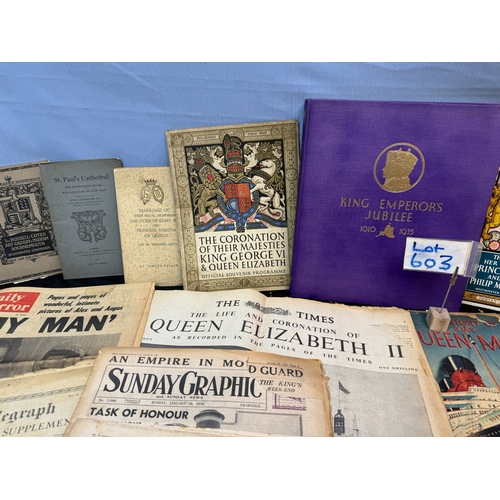 603 - Collection of Antique Ephemera to include Brochures, Catalogues, Newspapers etc