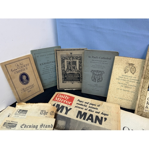 603 - Collection of Antique Ephemera to include Brochures, Catalogues, Newspapers etc