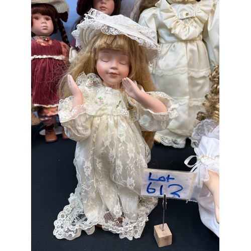 612 - Collection of  Good Quality Vintage Dolls