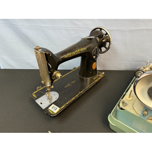 618 - Singer Sewing Machine & A Sew-Tric Sewing Machine