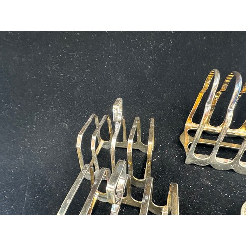 311 - Lot of Four Silver Plated Toast Racks