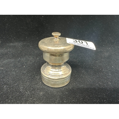 301 - Hallmarked Silver Pepper Mill