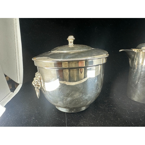 305 - Silver Plated Ice Bucket and a Silver Plated Coffee Pot