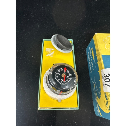 307 - Vintage Boxed Taylor Navigator Compass