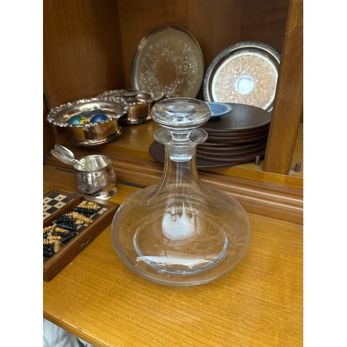 336 - Shelf of Silver Plate and other Bric a Brac