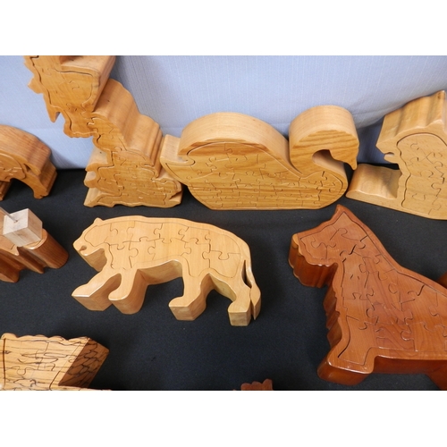 518 - Collection of 3D Wooden Puzzles