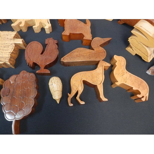 518 - Collection of 3D Wooden Puzzles