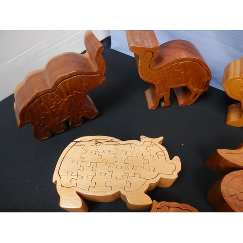 518 - Collection of 3D Wooden Puzzles