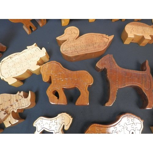 518 - Collection of 3D Wooden Puzzles