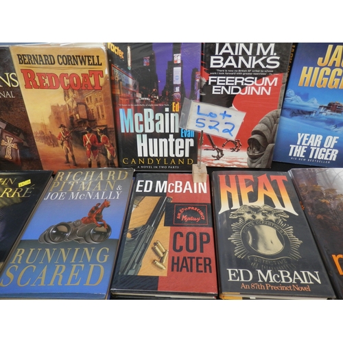 522 - Collection of Signed First Edition Books to include examples by John Le Carré, Ed McBain and others