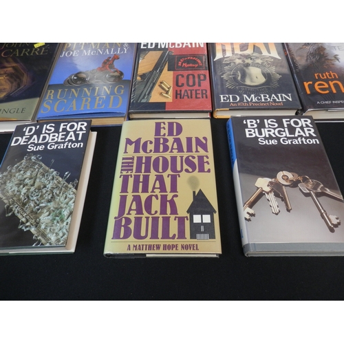 522 - Collection of Signed First Edition Books to include examples by John Le Carré, Ed McBain and others