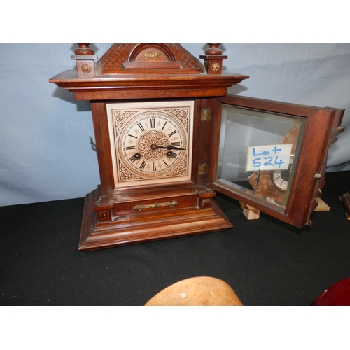 524 - Collection of Clocks to include Antique and Vintage Examples, Highlights include German Mantel Clock... 