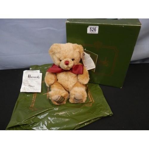 526 - Harrods Teddy Bear by Merrythought with Box (box currently contains lots of Knitting Wool)