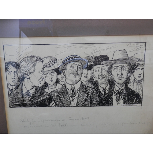 533 - George Morrow (1869-1955) Original Pen and Ink Drawing Titled 